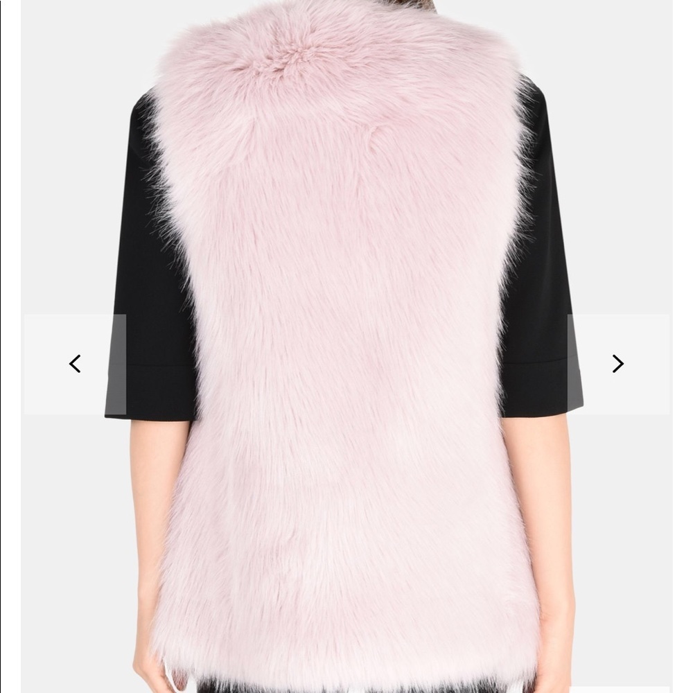 Armani exchange longline faux fur gilet vest - Picture 3 of 5